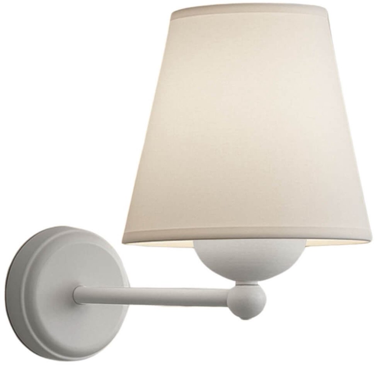 Asir - Wandlamp - Crème - Ø 13 x 15 cm