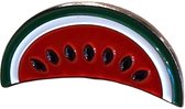 Watermeloen Meloen Emaille Pin 2.8 cm / 2.3 cm / Rood Wit Groen