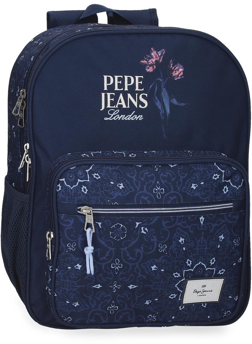 Pepe Jeans Rugzak - Rugtas - School - Meisjes - Jongens - Boekentas - Laptop - Waterdicht - 16 liter - Blauw