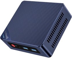 Mini PC - Desktop Computer - Kantoorwerk - Alder Lake-N95 Processor - 480GB SSD - Blauw