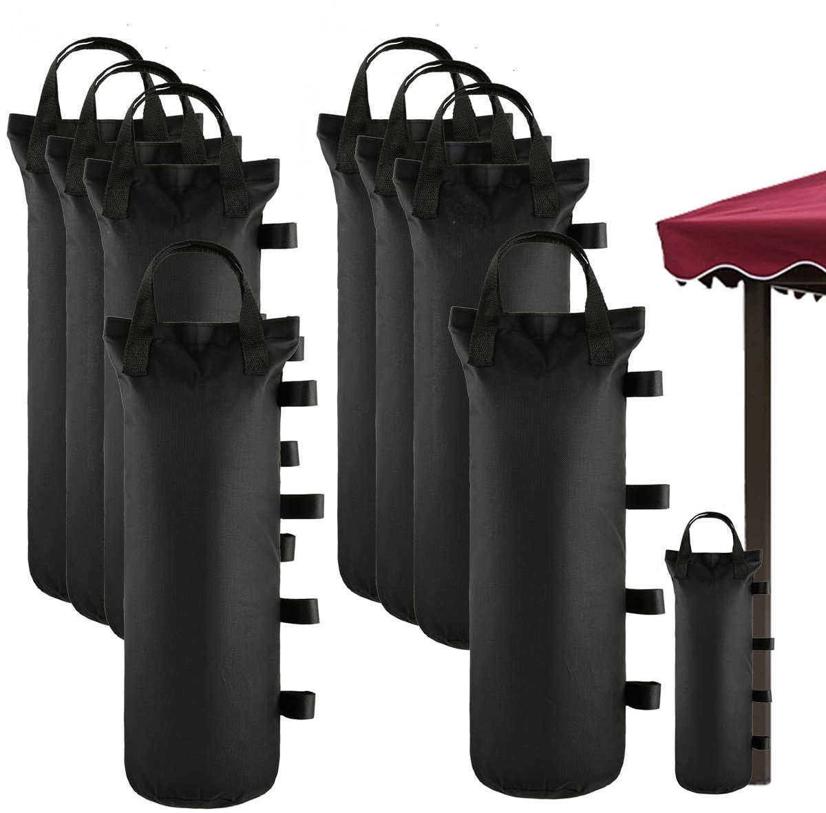 SnelShoppen - Zandzakken voor Tenten en Parasols - 8 Stuks - Navulbare Gewichten - Oxford 600D - Ideaal voor Camping, Strand en Tuin