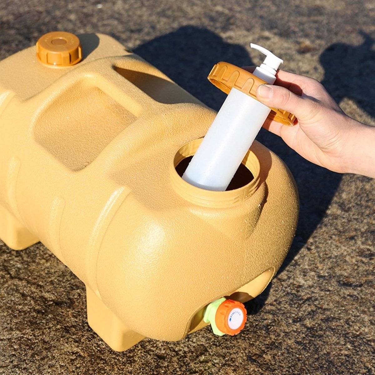 Camping Water Tank - Waterkruik met Kraan - Outdoor Hydratatie - Lekvrij Ontwerp - 20L - Wit