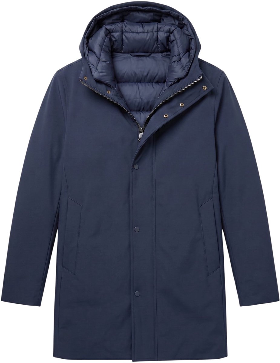 Winterjas Heren Waterdicht - Lange Jas Heren - LF8518 - Blauw - Maat XXL