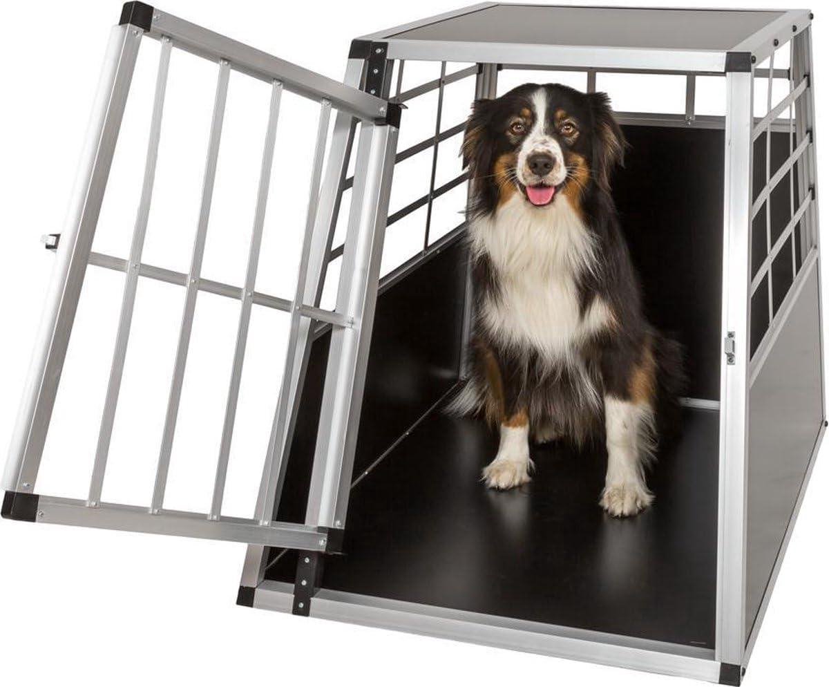 Autobench Ellipse - Reisbench Honden - Veilig Vervoer - Lichtgewicht Aluminium - 91 x 65 x 69 cm - Zwart