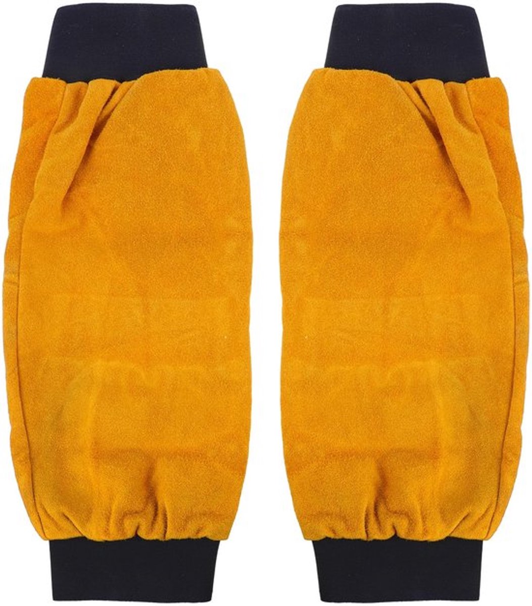 Werkmouwen Duurzaam - Lederen Armwarmers - Werkbeschermers - Zweethandschoenen - Lassen - Afmetingen 46x23cm - Armhulzen