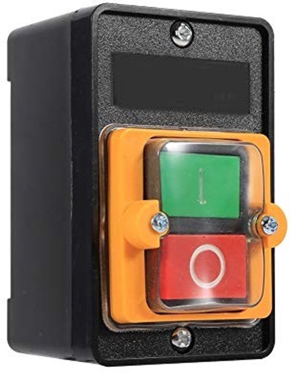 - Eenfasige aan/uit-schakelaar - Waterdichte drukknop - 10A 380V - Gereedschapsmachine accessoires - Betrouwbaar en duurzaam - Geschikt voo...