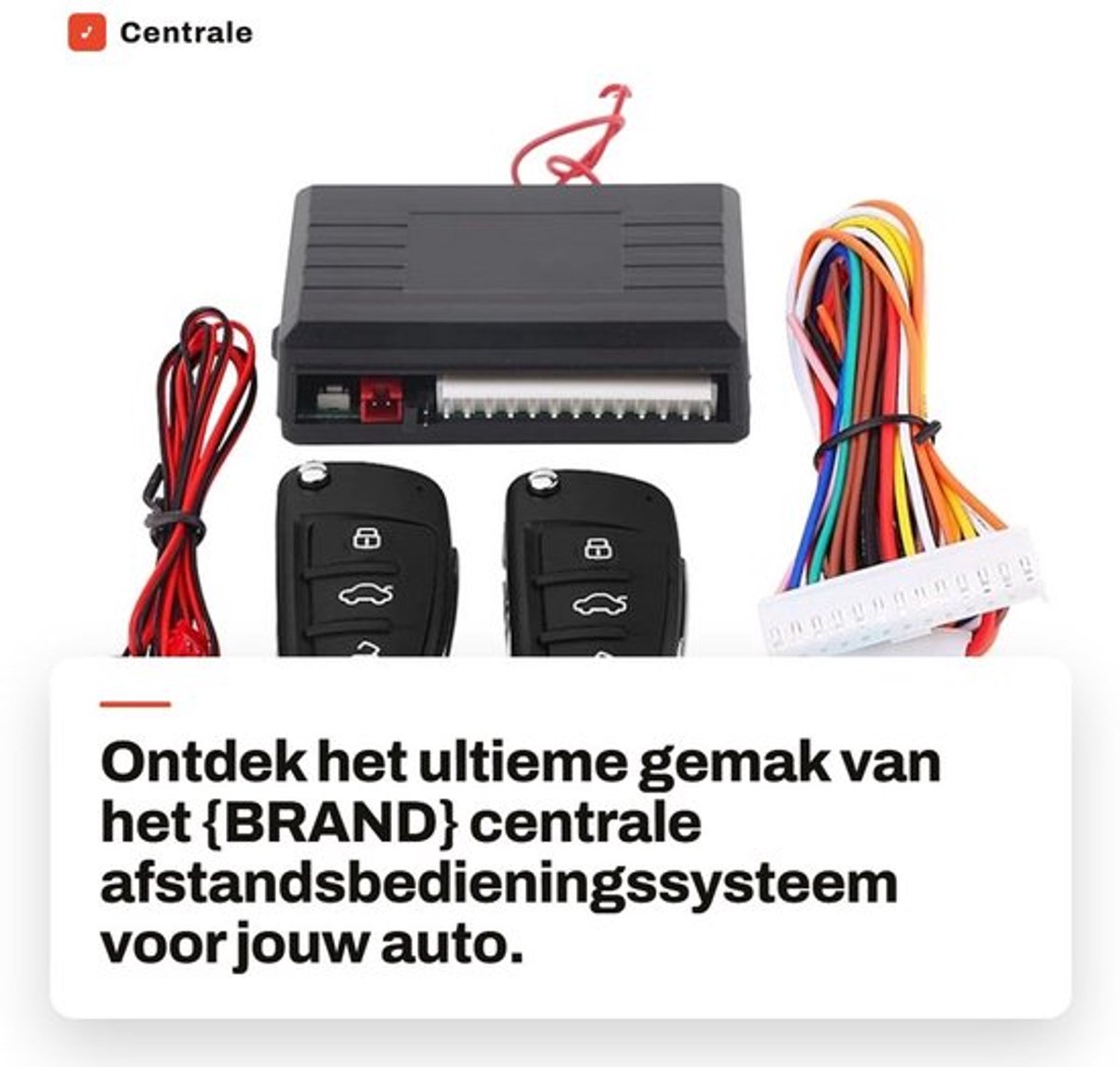 Afstandsbediening Universeel - Keyless Entry Systeem - Centrale Bediening - Auto Alarmsysteem - Hoogwaardig ABS - Schokbestendig en Duurzaam - Autosleutel