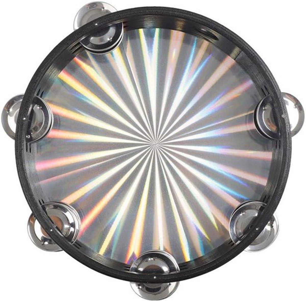 Radiant Tamboerijn Handbel 8" met Dubbele Rij Jingles - Reflecterende Drum Head - Percussie Instrument met helder geluid