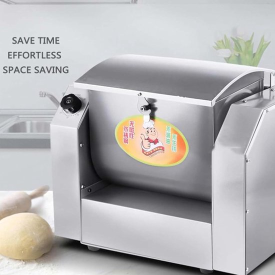 Elektrische Deegmixer - Keukenmixer Kneedmachine - Bakken Thuis - Grote Capaciteit - 5 kg - Zilver — afbeelding 2