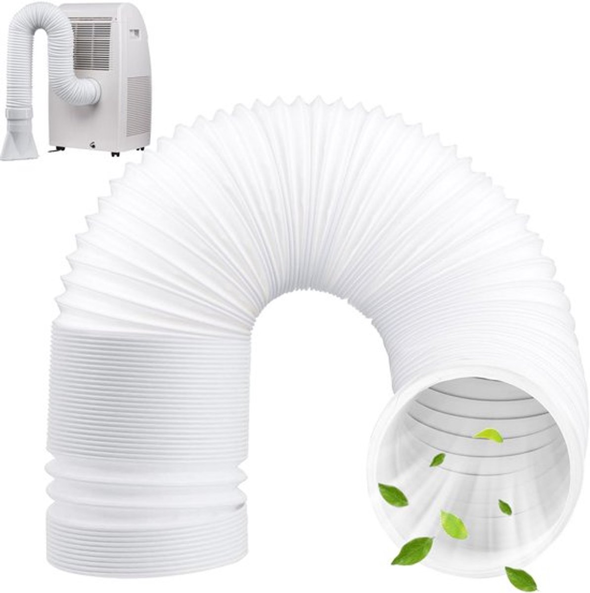 Afvoerslang 150 mm Flexibel - Ventilatieslang - Verlengslang - Afvoerslang Droger - Afvoerslang Airco - Hoogwaardig PP Materiaal