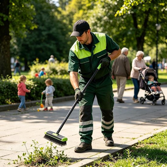 Grasverwijderaar Handmatig - Onkruidtrekker Voegen - Terras Reinigen - Verstelbare Steel - 43 x 8 x 4 cm - Grijs — afbeelding 4