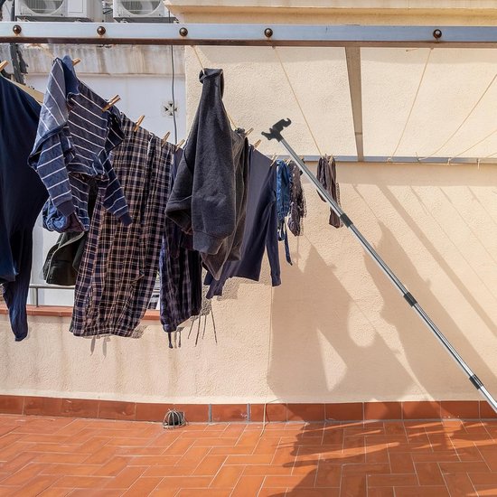Verlengstok met Haak - Uitschuifbare Stok Ophangstok - Buiten Decoratie Ophangen - Verstelbare Lengte - 457 cm - Zwart — afbeelding 3