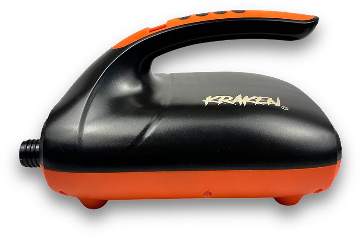 KRAKEN Elektrische SUP Pomp 12V - 20 PSI Luchtpomp voor SUP Board - Oppompen en Leegpompen - Auto Sigarettenaansteker of Powerbank - Inclusief Slang en Opzetstukken - Kajak en Luchtbed Compatibel - Compact en Lichtgewicht - Plastic thumbnail 2