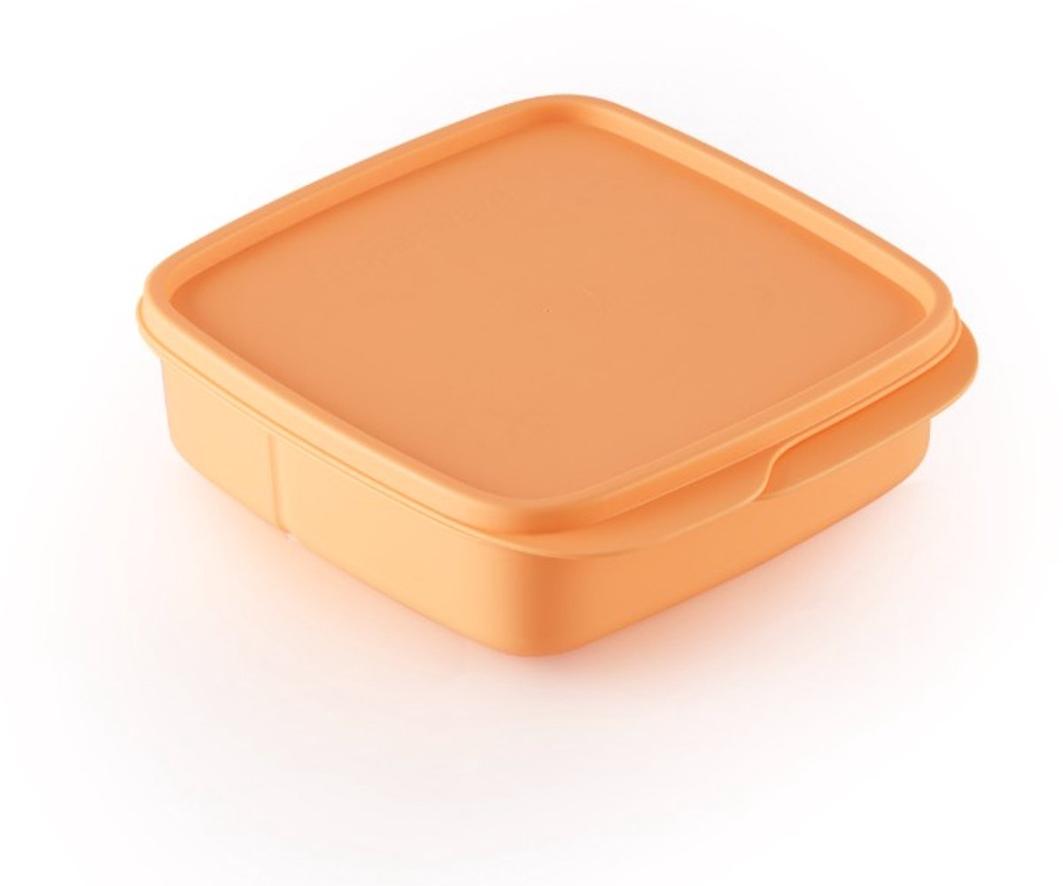 Tupperware Vakjes Lunchbox Vierkant 550 ml Oranje/zalm