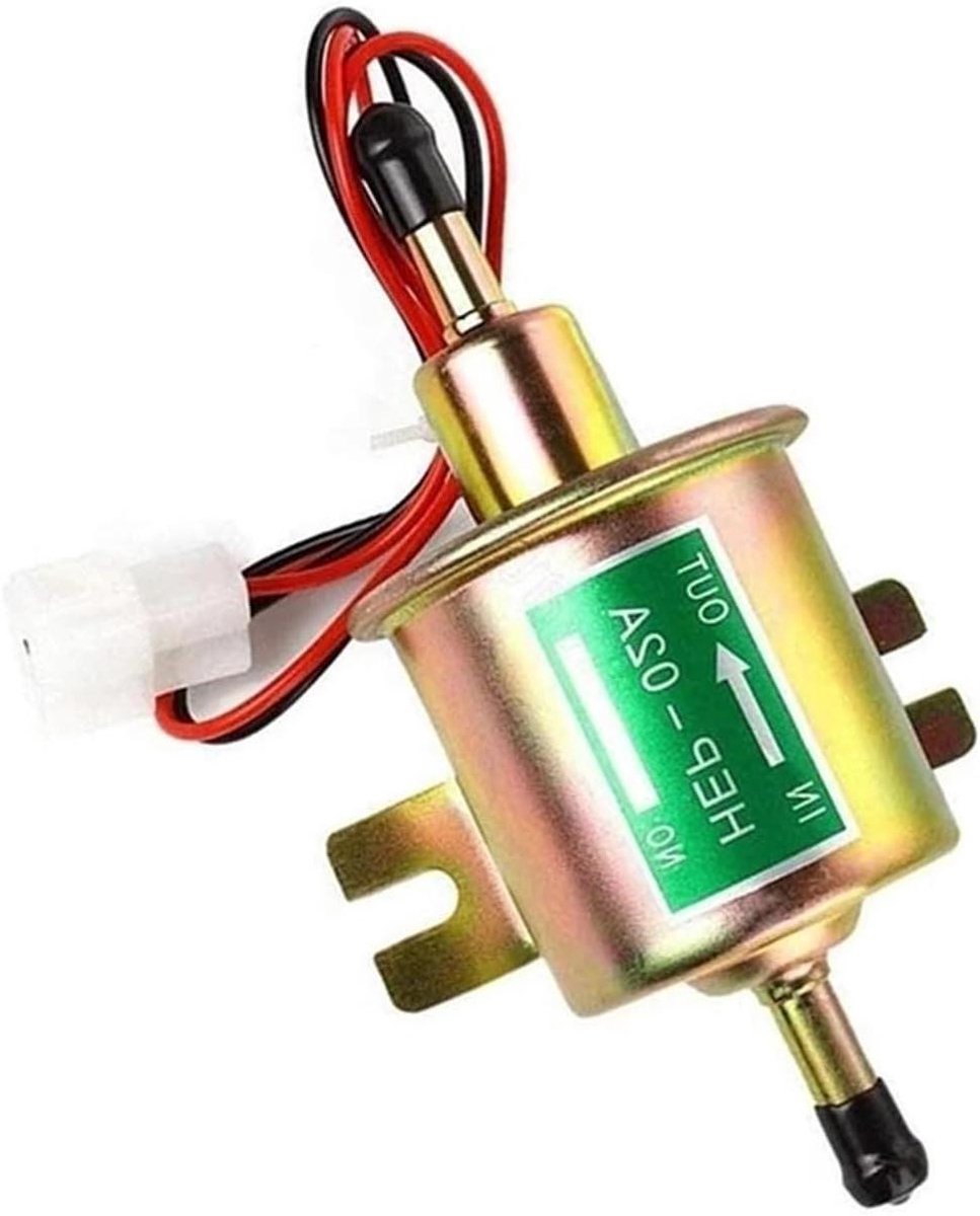 Elektrische Brandstofpomp - Brandstofpomp Universeel - Motoronderhoud - Lage Druk - 12V - Goud