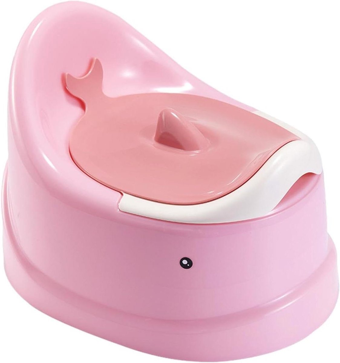 Kinder Potjestraining Stoel - Potje Stoel Kinderen - Zindelijkheidstraining - Spatbescherming Ontwerp - 33 x 28.8 cm - Roze
