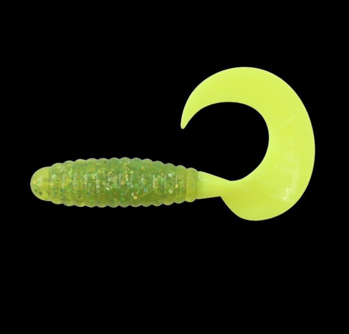 Relax Lures Twister VR6 Transparant Yellow Glitter (15cm)