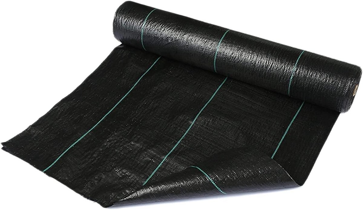 Onkruidmembraan - Gronddoek Bodembedekker - Tuin Onderhouden - Waterdoorlatend Materiaal - 0.5x20m - Zwart