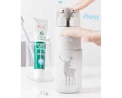 SnelShoppen - Meiyijia Reiskopjes Tandenborstelbeker Draagbaar 2x45ml Fles met Zeepdispenser Spiegel Kam Groen voor Camping Reizen Zaken