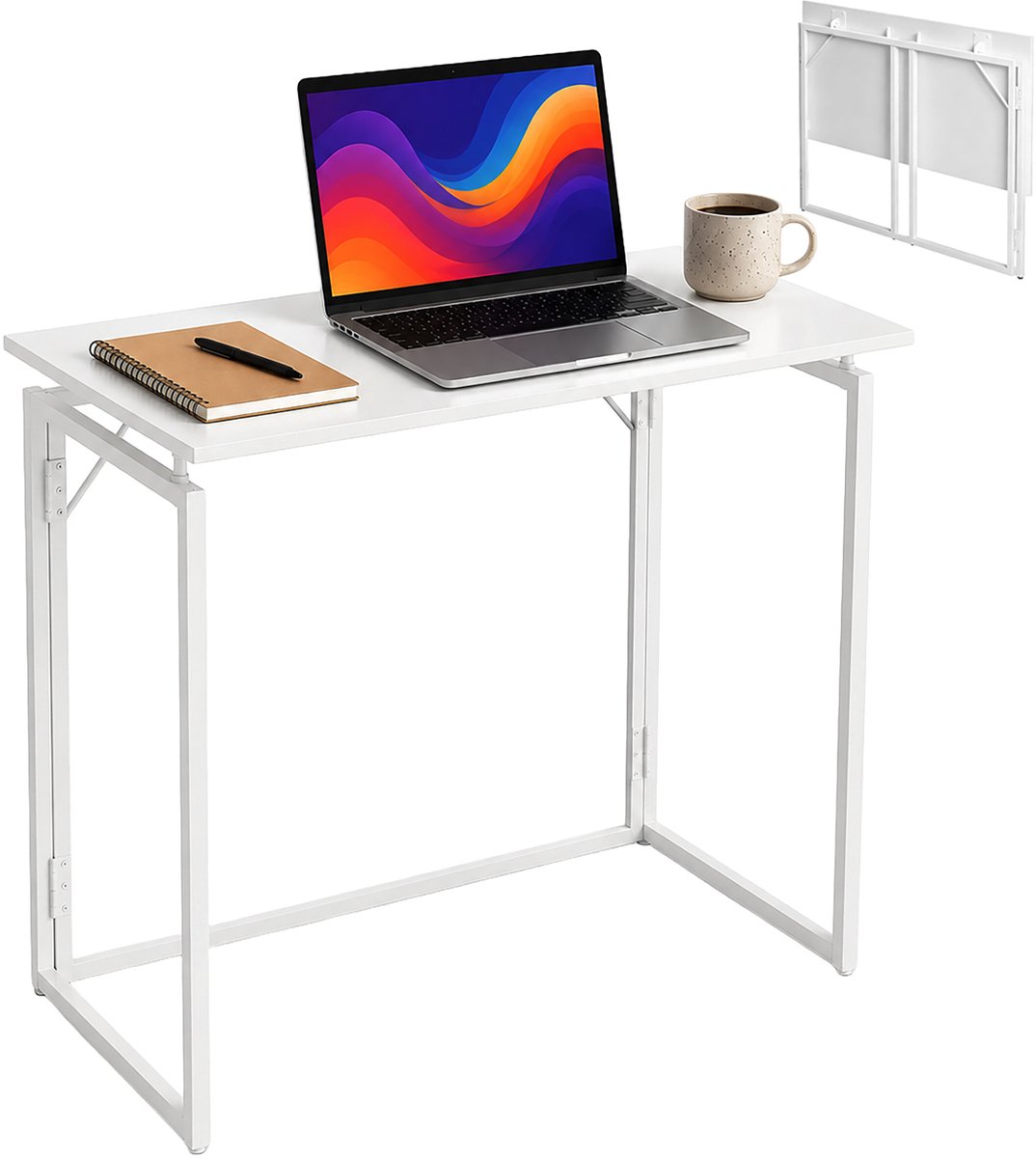 Bureau inklapbaar - 80x40 cm - wit