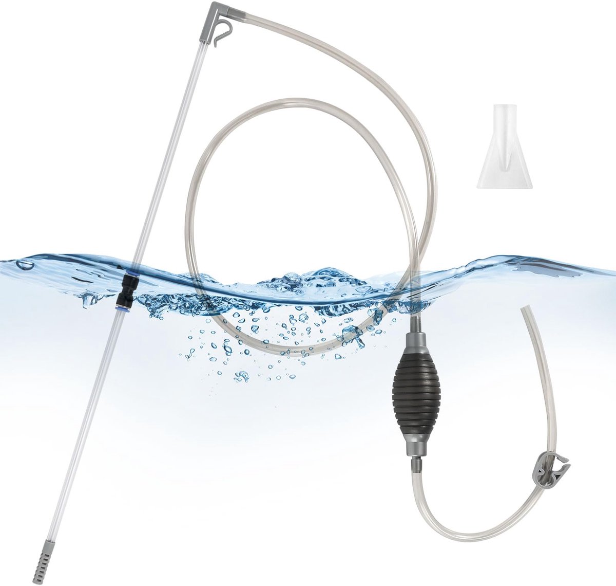 Dailygoods - 3-in-1 Aquarium Cleaner - Waterwisselaar en Grindreiniger met Instelbare Stroom