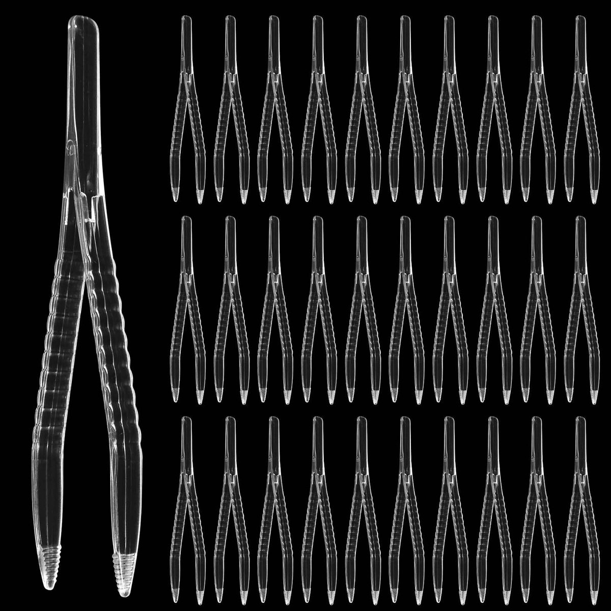 Dailygoods - 50 Stuks Tick Pincet - Medische en Schoonheidspincet 12,3 Cm