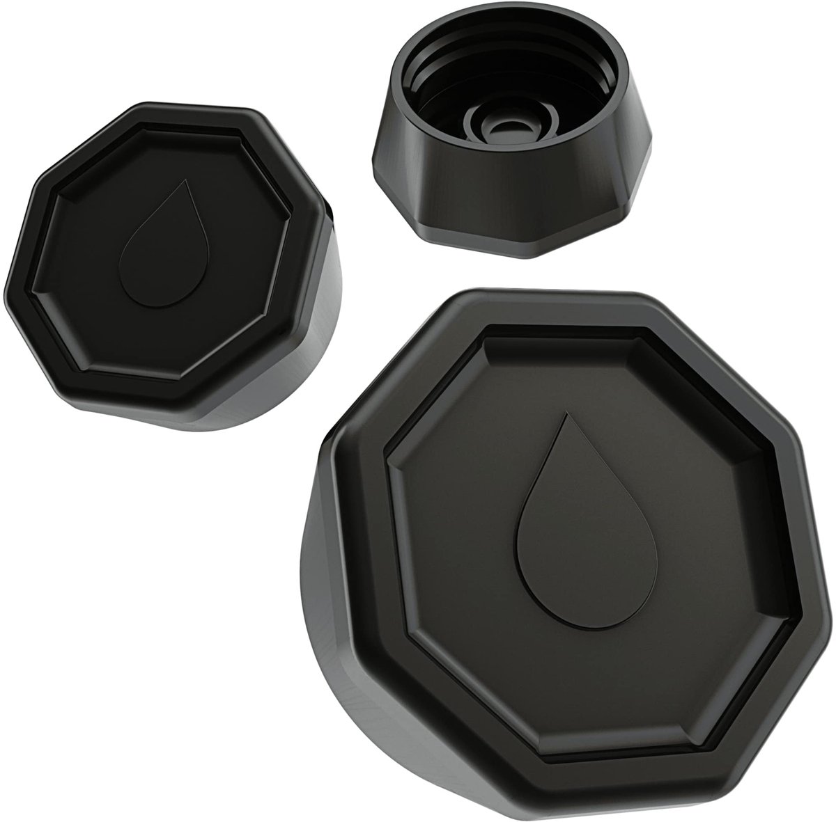 Dailygoods- Deksel 3 x Premium Kunststof - Dekselhouder - Dekselopener - Sluiting - Flessendeksel - Perfecte Grip