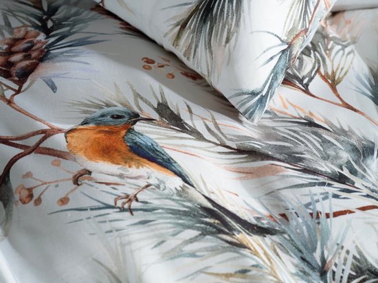 Heckettlane Dekbedovertrek Destiny - Bedlinnen met Takken print - 240x220 - Multi - Dekbedhoes van 100% Katoen-Satijn van Heckettlane — afbeelding 3