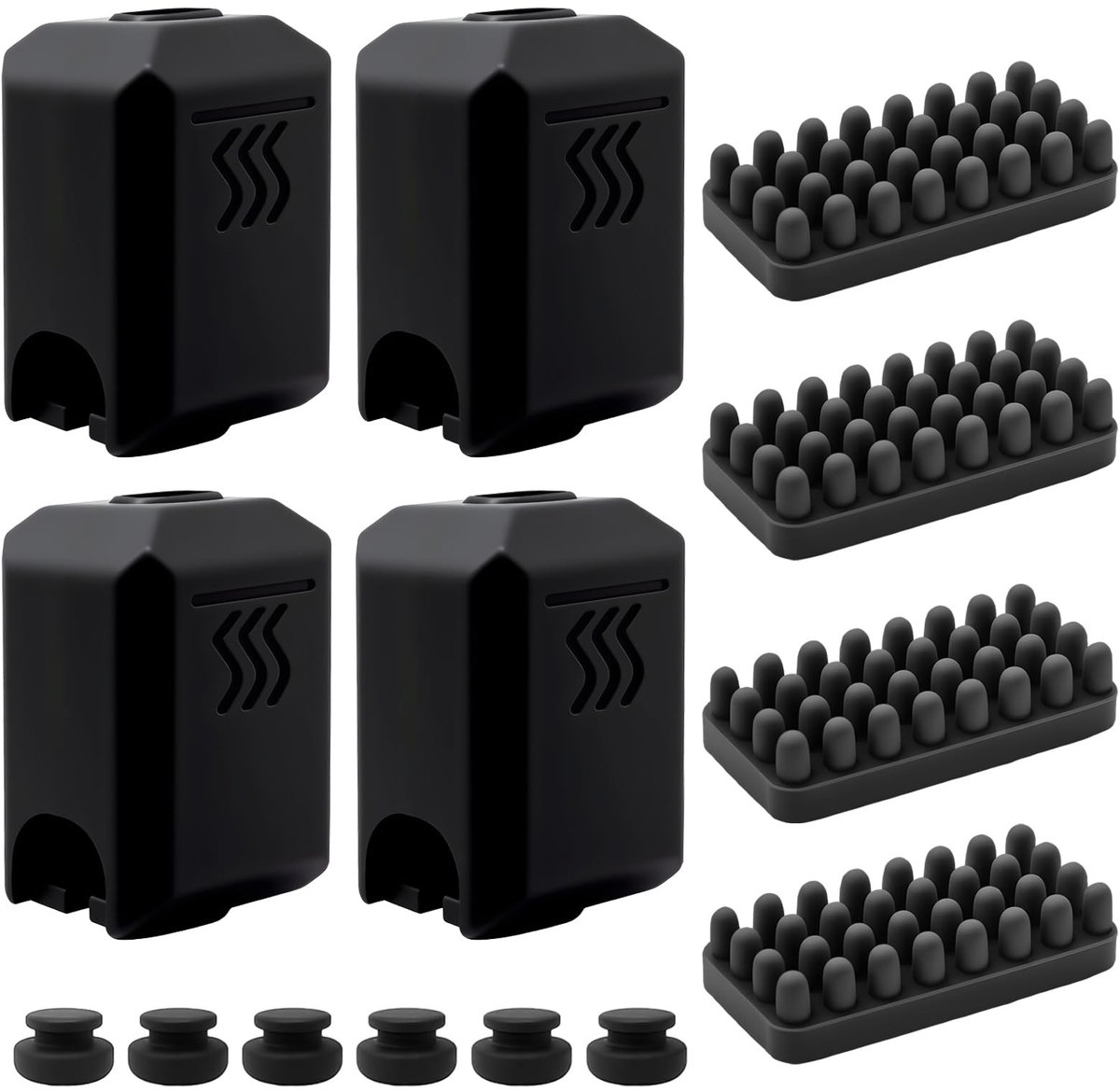 Dailygoods- Reinigingspads Kit 4+4+6 - Siliconen Sok - Borstel - Snapmaker U1 - Onderhoudsaccessoires - Efficiënte reiniging - Reinigingsset