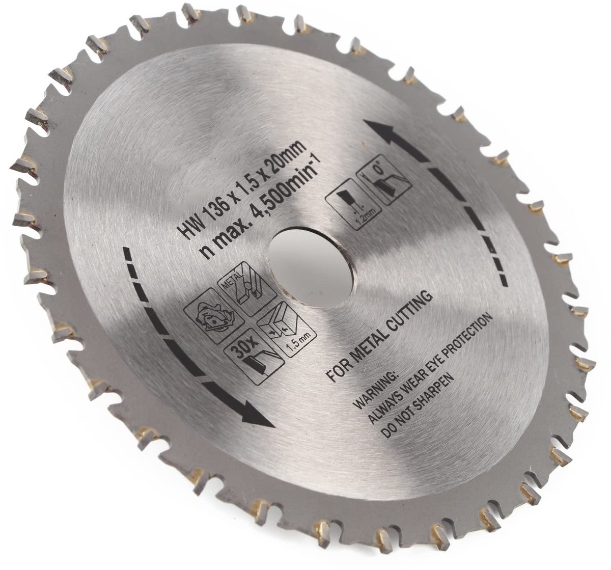 Dailygoods - High Speed Steel Cirkelzaagblad - Metalen Doorslijpschijf voor Hout en Metaal