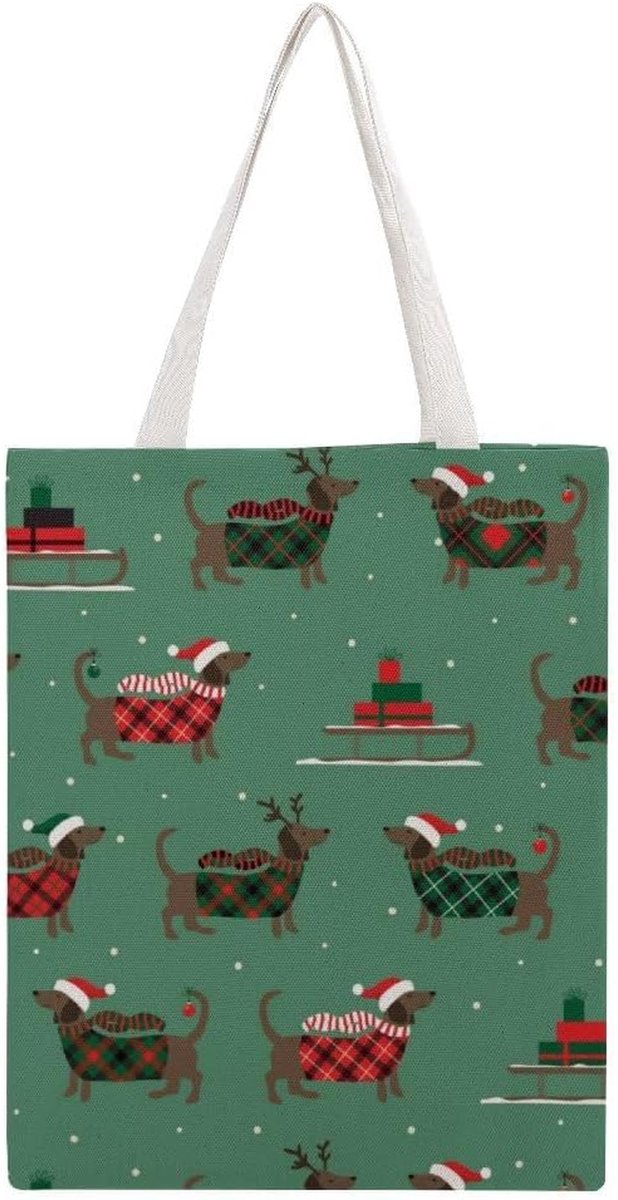 Canvas Tote Bag - Handtas Schoudertas - Dagelijks Gebruik - Duurzaam Canvas Materiaal - 38 x 46 cm - Multicolor