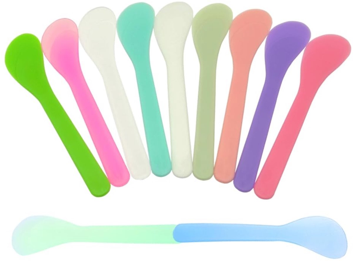 Dailygoods- Make-up Spatels 100-pack - Herbruikbaar - Wegwerp - Multifunctioneel - Cosmetisch - Hygiënisch - 13cm x 3cm - Cosmetische Applicators