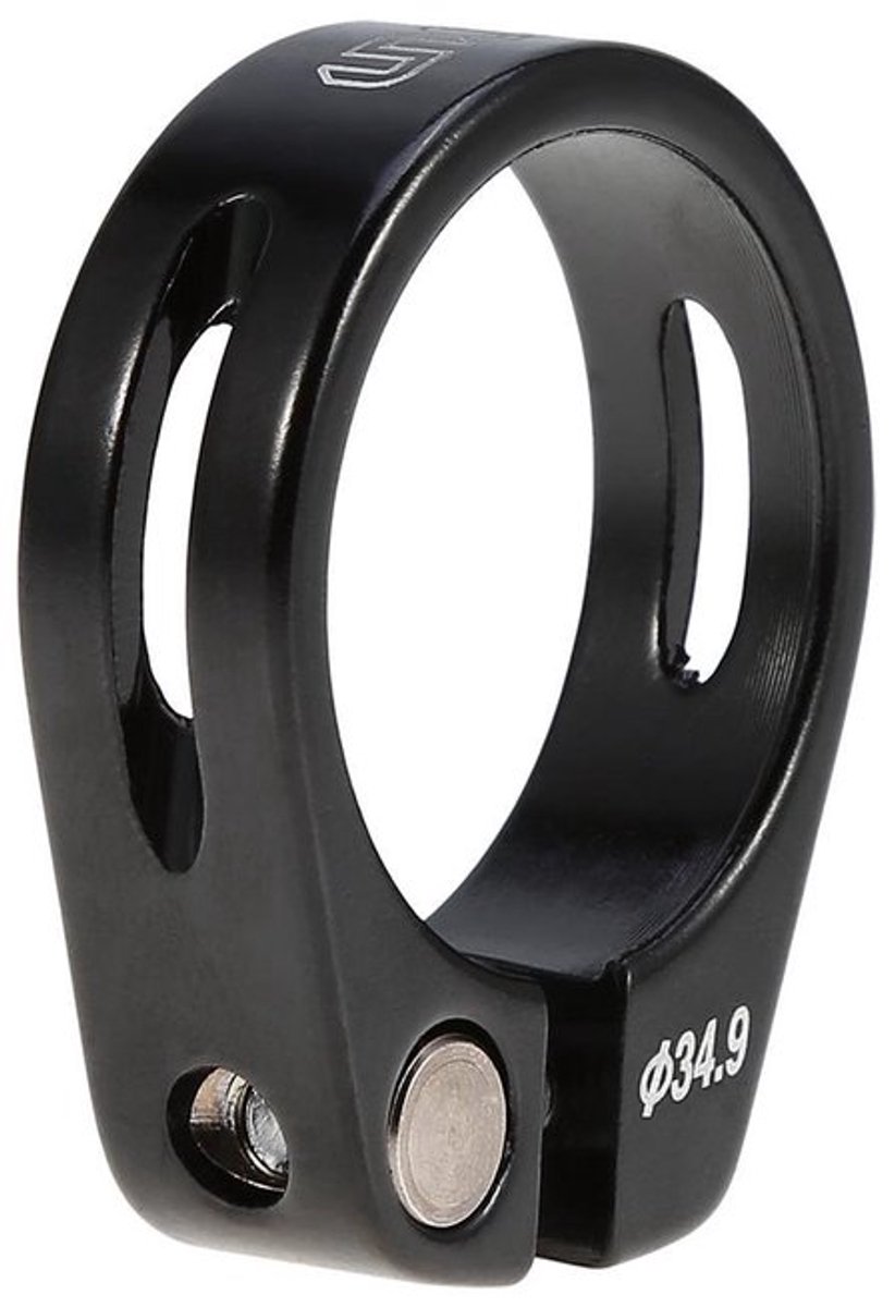 - Fiets Zadelpenklem - Aluminium Zadelpenklem - Quick Release - Zwart - Zadelklem voor Mountainbike en Racefiets - Geschikt voor 34.9mm - Z...
