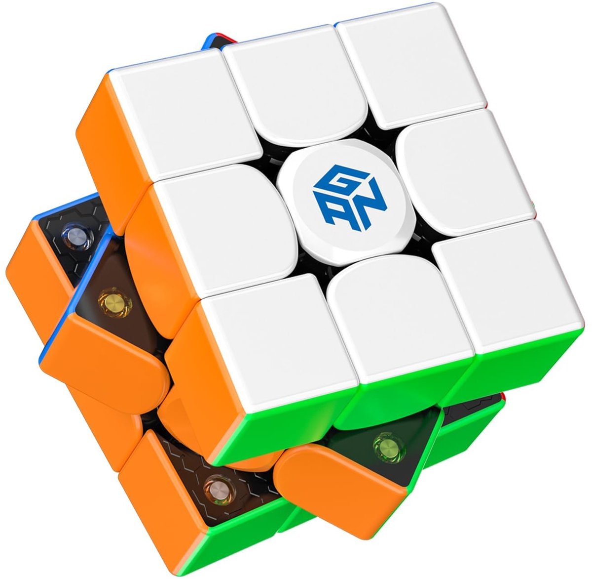 Dailygoods- Speedcube 3x3 Magnetisch - GAN 356 M - Stickerloos - Verbeterde Positionering - 48 Magneetcapsules - Schokbestendig - Magische Kubus