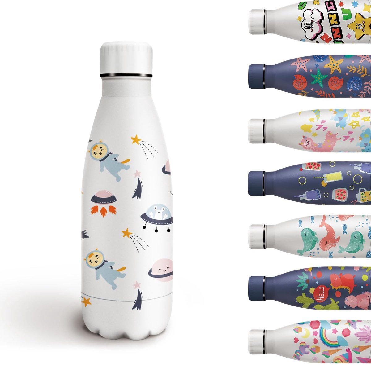 Dailygoods - Gepersonaliseerde Drinkfles voor Kinderen - 350 ml, BPA-vrij