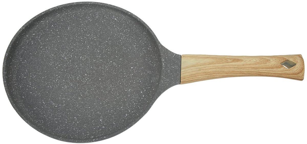 Dailygoods - Crêpe Pan van Aluminium - Ideaal voor Perfecte Crêpes en Omeletten
