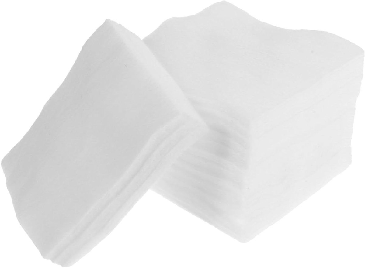 Wattenschijfjes Vierkant - Make-up Pads Katoen - Make-up Verwijderen - Zacht Absorberend - 1000 Stuks - Wit