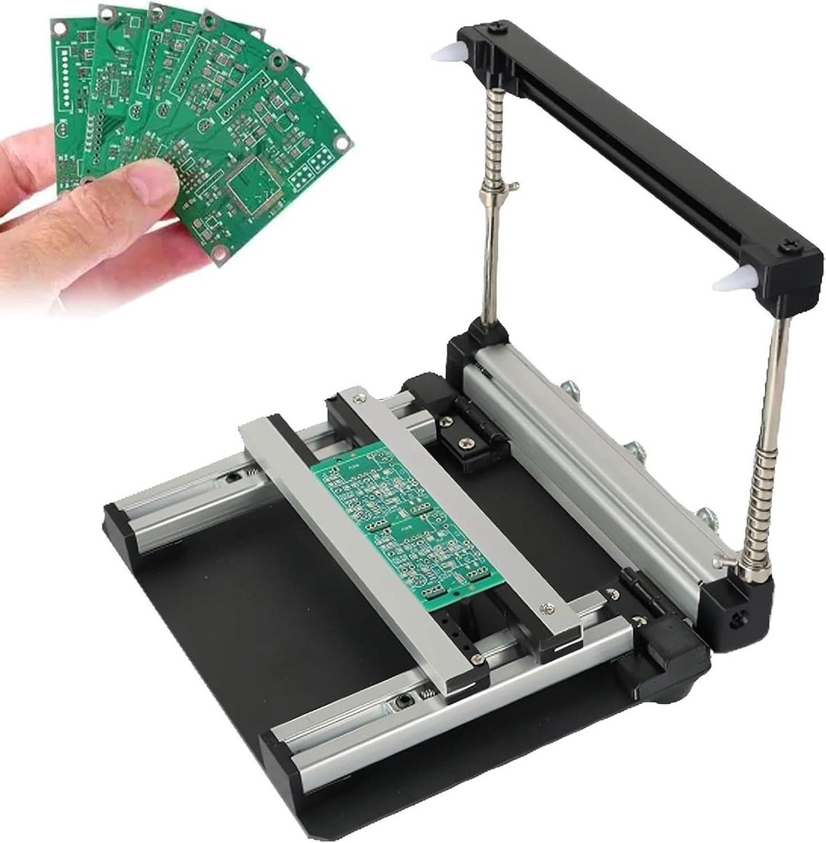 Zeefdruk Printer - Stencil Station - Precisie PCB Printen - Verstelbaar Frame - 10 cm - Metaal