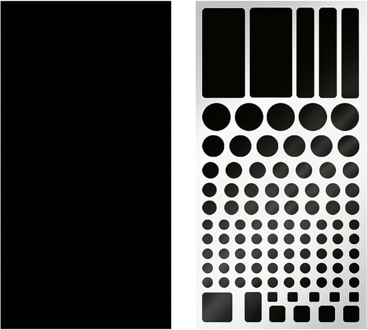 SnelShoppen - Zwarte Dimfolie voor Lichtschaduw - Routerlampafdekking & TV-Lampsticker - Instelbare Helderheid 50%-80% - 2 Vellen Zelfklevend PET - Vo