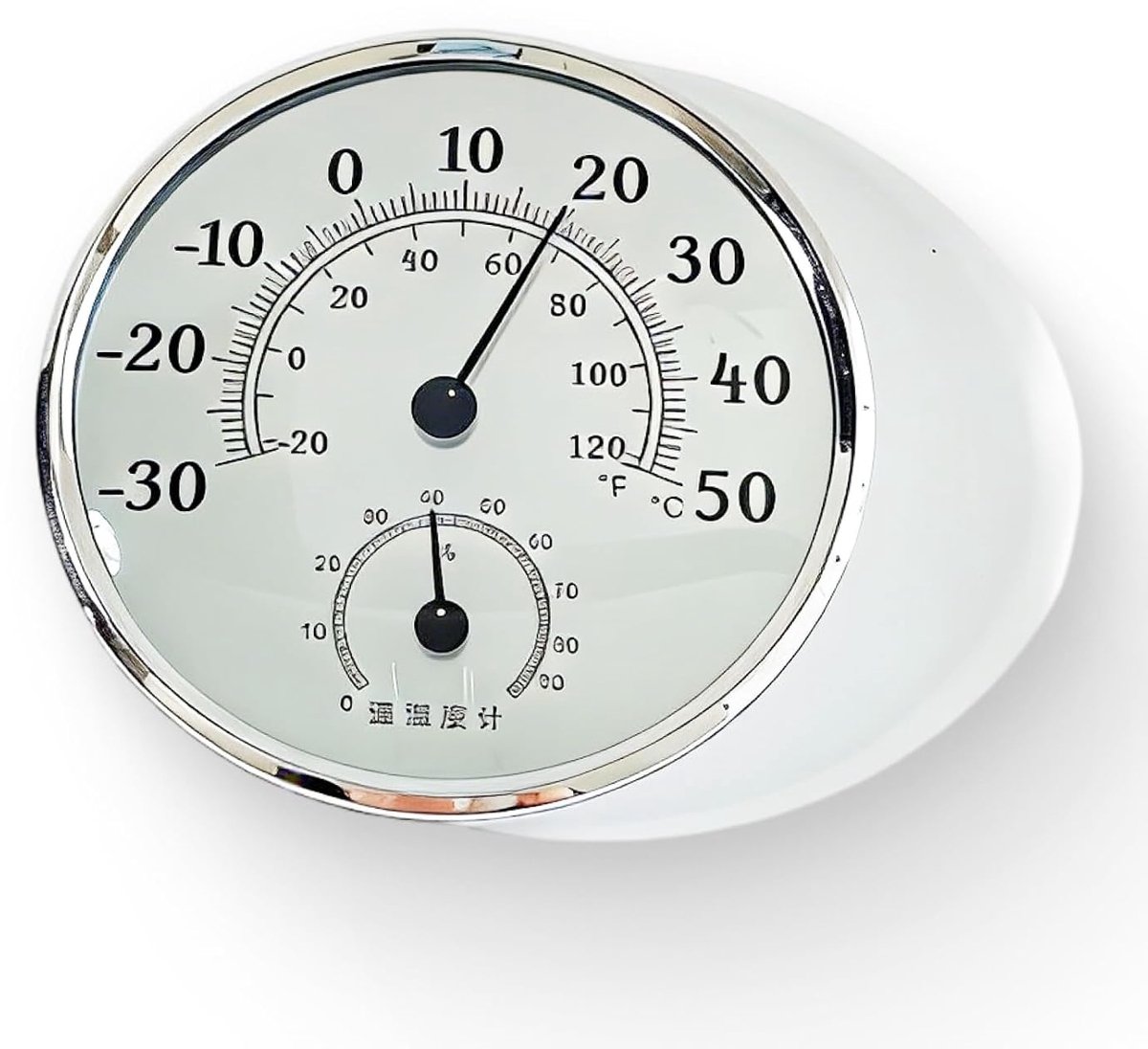 10 cm Outdoor Analogue Thermometer, 2-in-1 Outdoor Thermometer and Hygrometer for Garden, Greenhouses, Cars and Homes - ShopVlot
