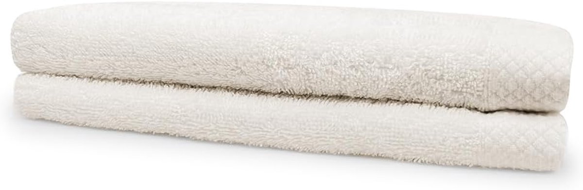 Terry Towel 100% Cotton 60x110cm - ivory - Set of 2 - ShopVlot