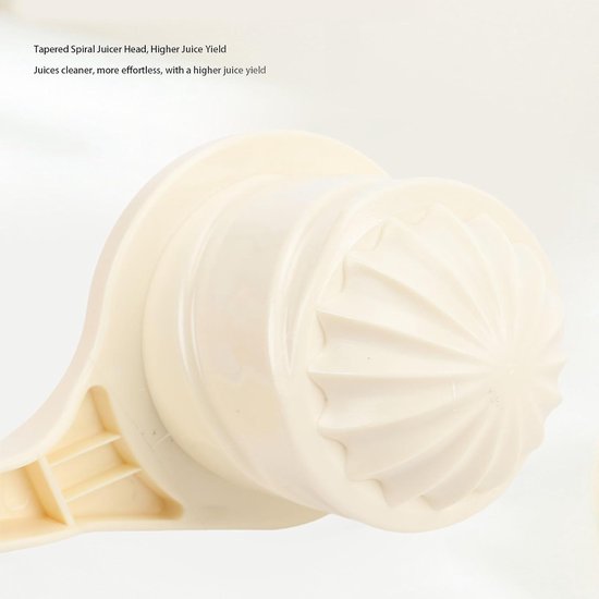 Handmatige Groentepers - Citruspers Fruitpers - Sap Maken - Arbeidsbesparend Ontwerp - 26 x 10.7 x 9 cm - Beige — afbeelding 2