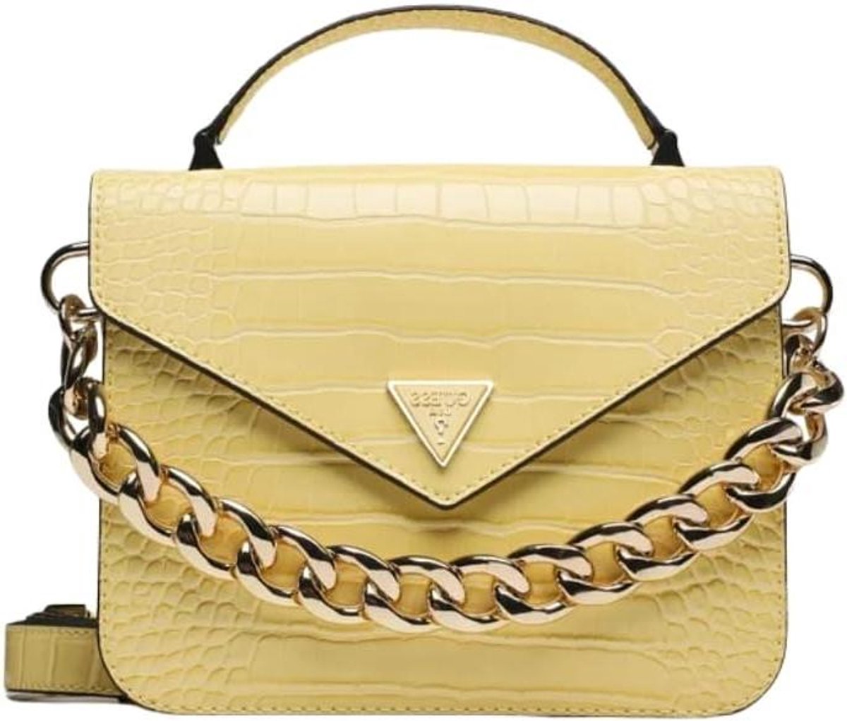 Dames Handtas - Schoudertas Top-Handle - Dagelijks Gebruik - Croco Print - Niet Gespecificeerd - Geel