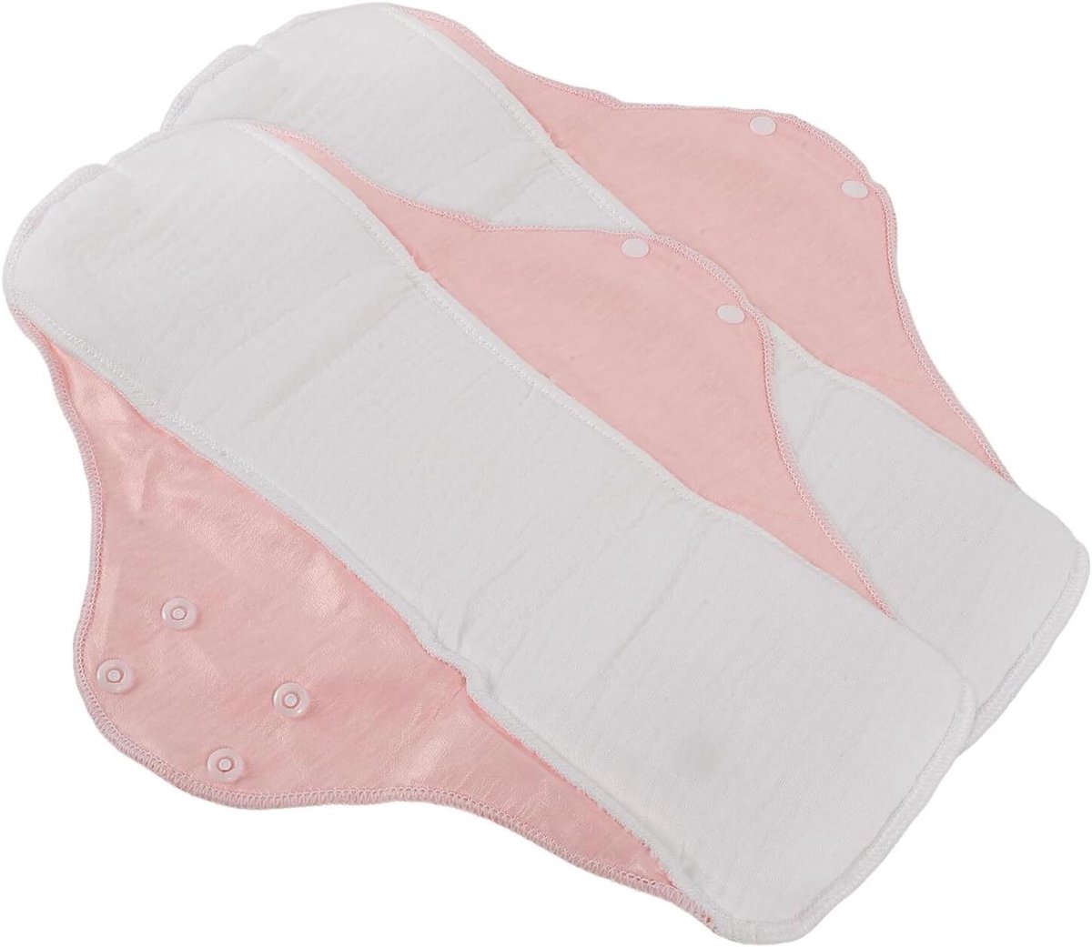 Wasbare Menstruatiepads - Herbruikbare Pantyliners - Hygiënisch Beschermen - Zachte Katoen - 325 cm - Roze