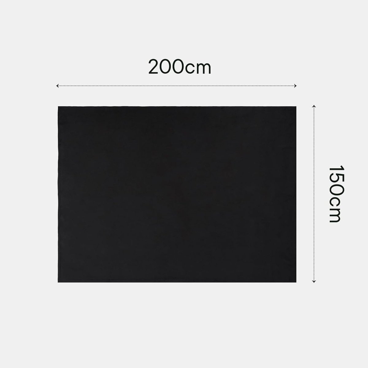 SnelShoppen - Zwarte fleecedeken 150 x 200 cm, winterdeken, superzacht en warm, comfortabel sprei voor bed en bank, perfect voor koude avonden