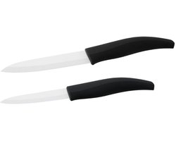 Set van 2 messen met keramische lemmeten van 12,5 en 18 cm lang Nirosta Keramiek