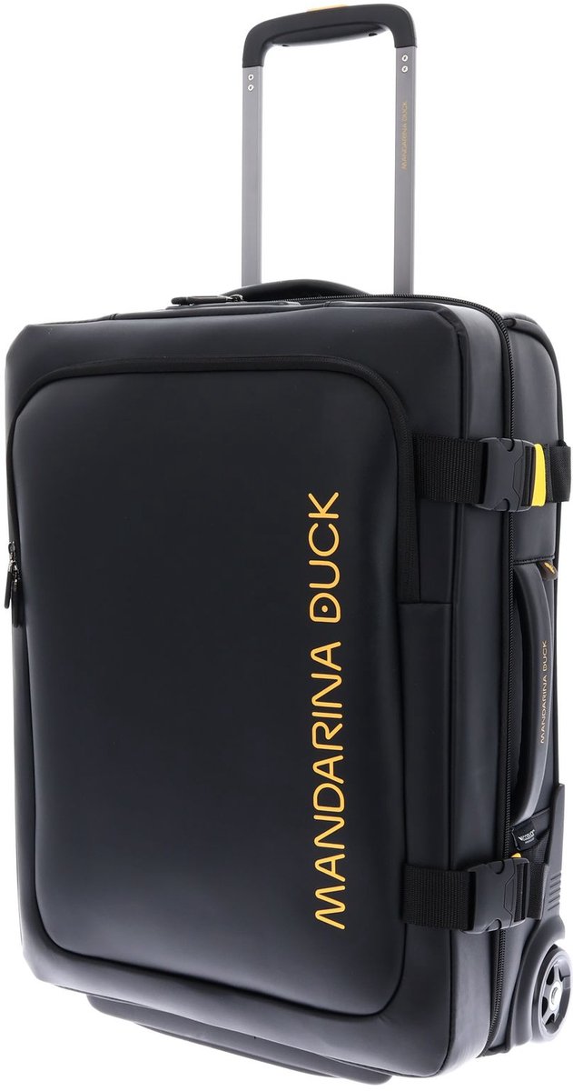 MANDARINA DUCK reistas trolley Eco Coated Wheeled Duffle Black zwart 55cm