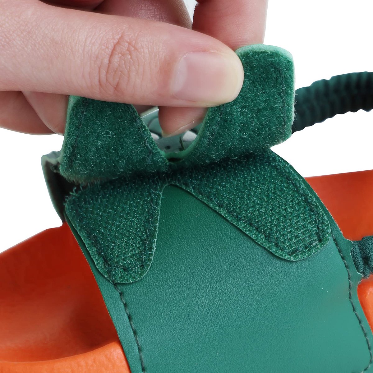 SnelShoppen - Zomersandalen voor Kinderen, Antislip Zwembadslippers met Elastische Band, Oranje Krokodil, Maat 26 EU, Perfect voor Stranden en Tuin
