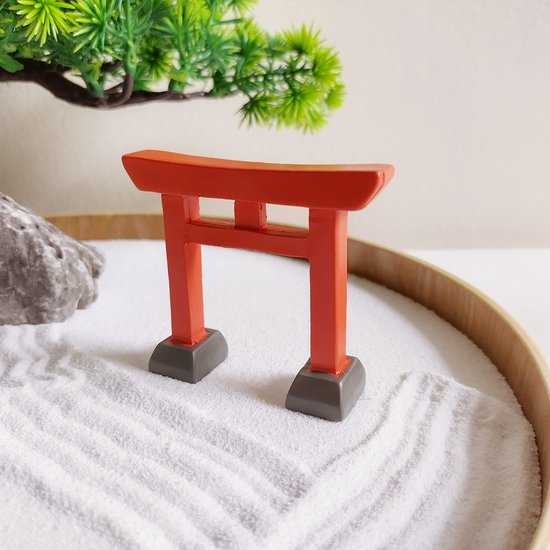Dailygoods - Miniature Zen Garden Set met Torii Poort - Decoratieve Craft Kit