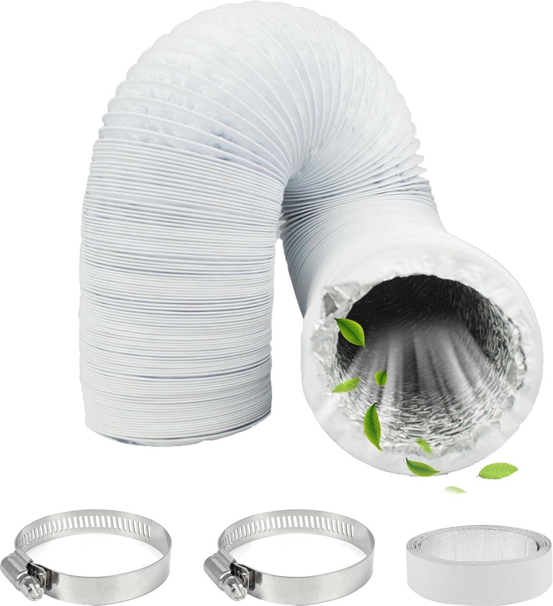 Dailygoods - Flexibele Afvoerslang 100mm - Ventilatie- en Extractor Slang, 3m